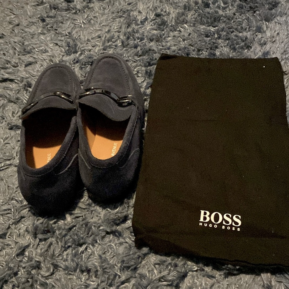 Hugo Boss Blue dress shoes w/ Hugo boss bag